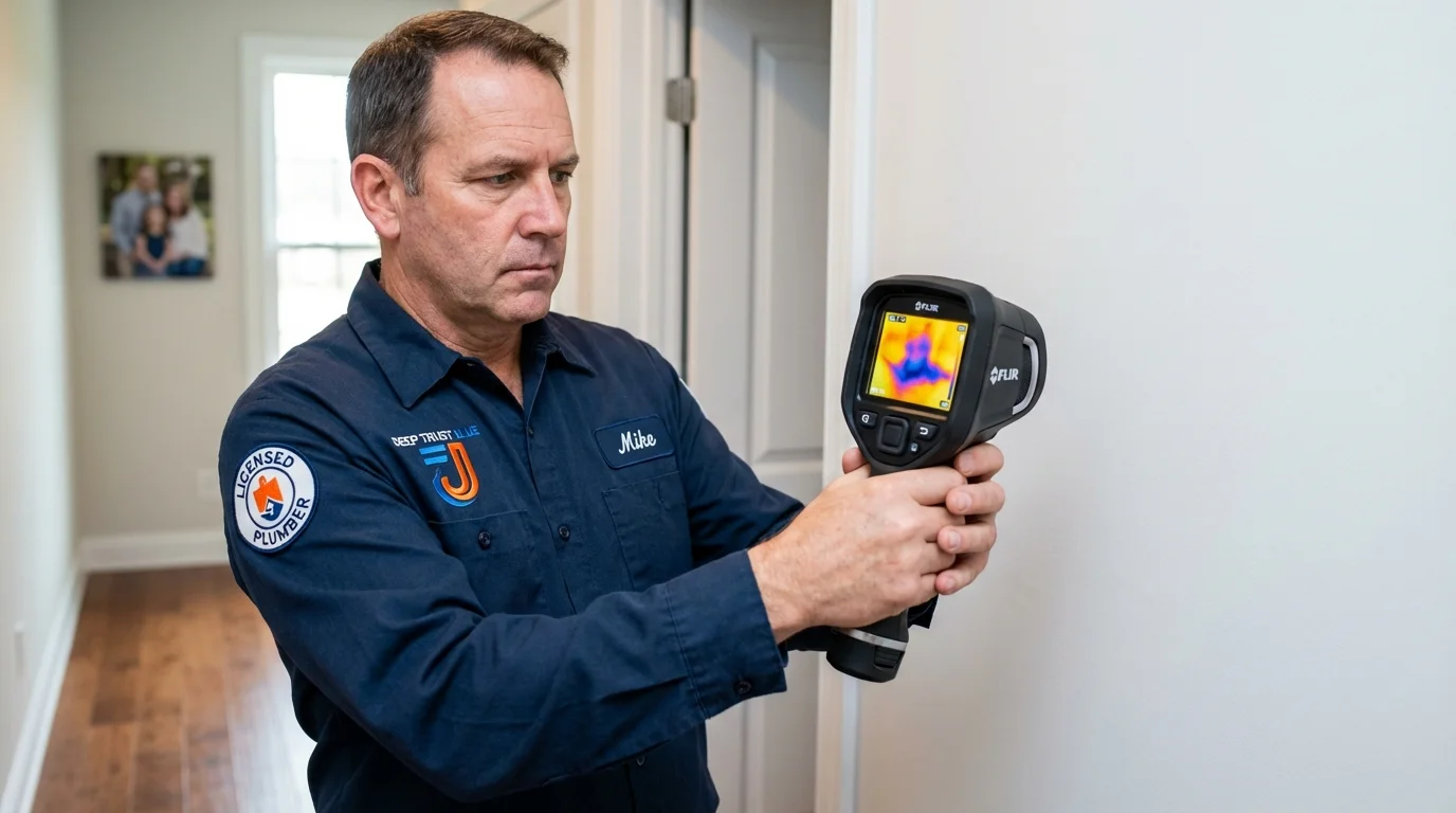 Thermal imaging leak detection by Johns Plumbing LLC in Kennewick